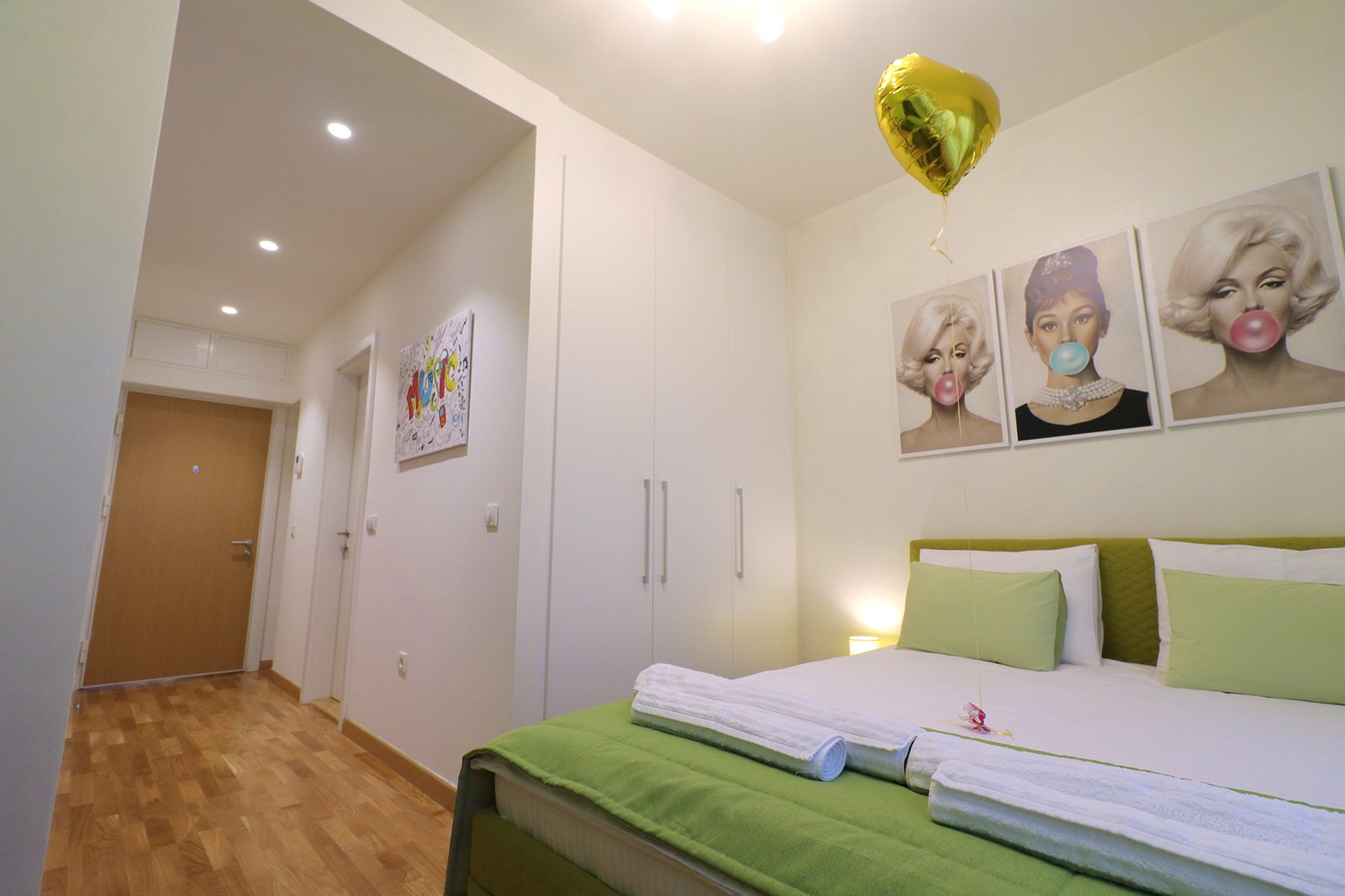 Studio apartman Beograd na vodi – spavaći deo